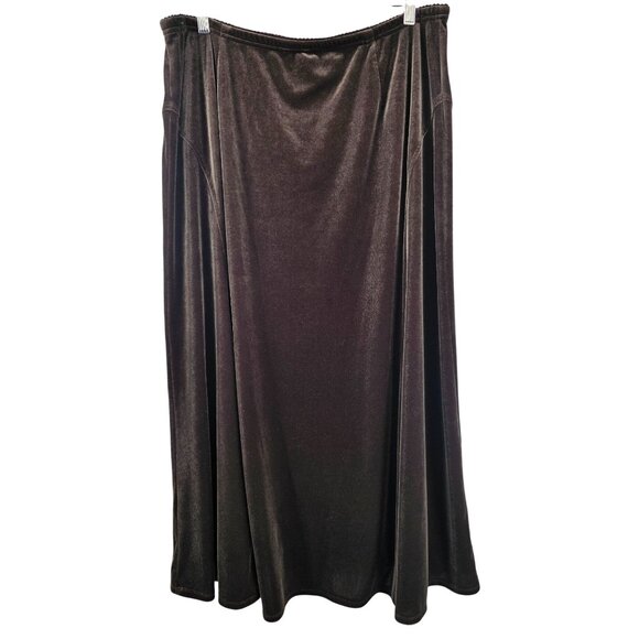 J. Jill Stretch Maxi Skirt Brown XL - Picture 1 of 5